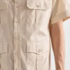 Camisa de algodón de manga corta Camisa de algodón de manga corta