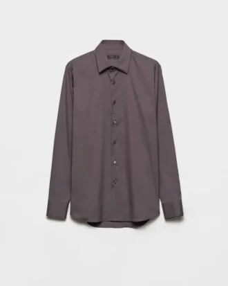 Camisa de algodón elástico