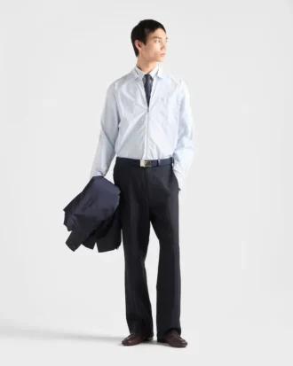 Camisa de algodón elástico