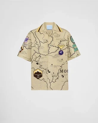 Camisa de algodón estampada Timecapsule