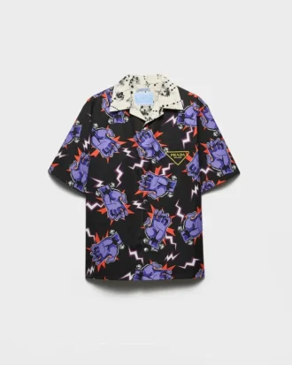 Camisa de algodón estampada Timecapsule