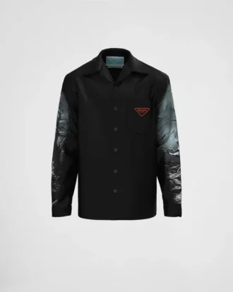 Camisa de algodón estampada Timecapsule