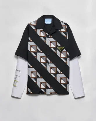 Camisa de algodón estampada Timecapsule