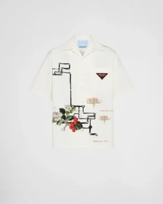 Camisa de algodón estampada Timecapsule