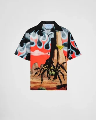 Camisa de algodón estampada Timecapsule