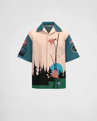 Camisa de algodón estampada Timecapsule