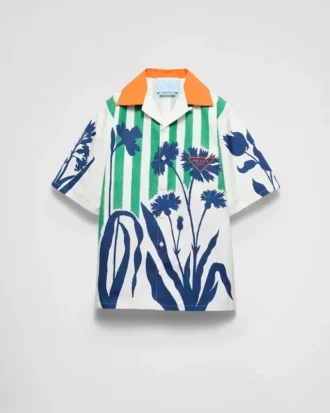 Camisa de algodón estampada Timecapsule