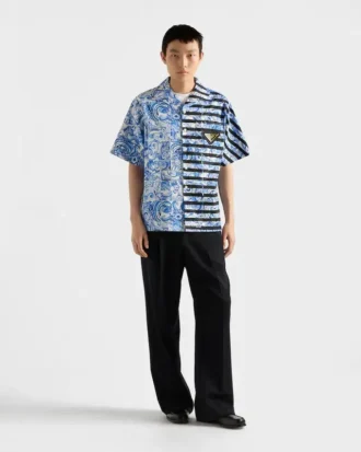 Camisa de algodón estampada Timecapsule