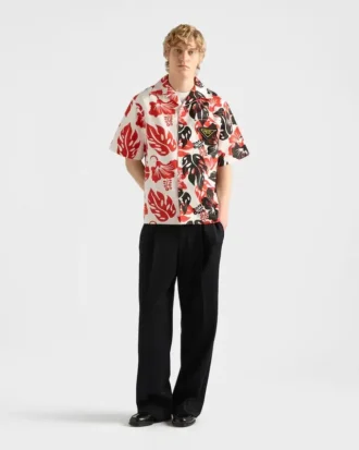 Camisa de algodón estampada Timecapsule