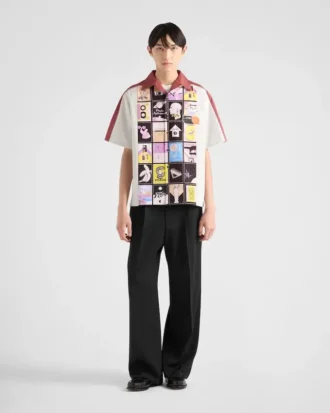 Camisa de algodón estampada Timecapsule