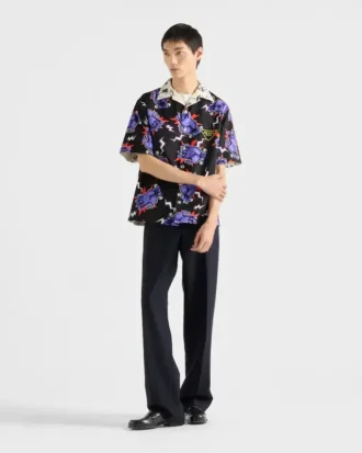 Camisa de algodón estampada Timecapsule