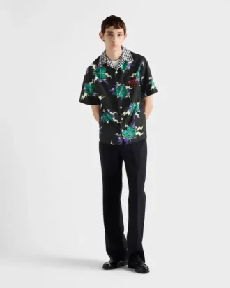 Camisa de algodón estampada Timecapsule