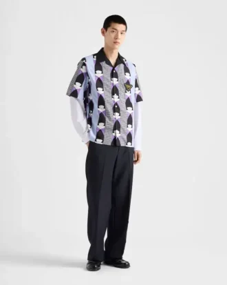 Camisa de algodón estampada Timecapsule