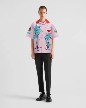 Camisa de algodón estampada Timecapsule