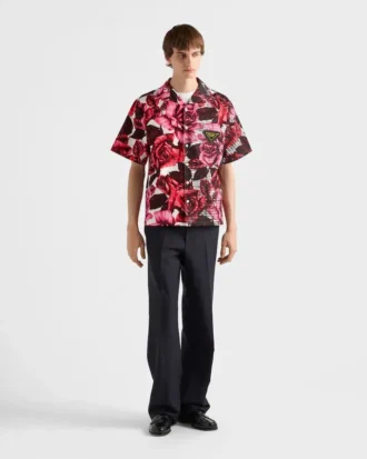 Camisa de algodón estampada Timecapsule