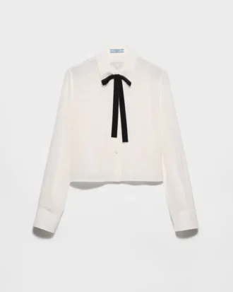 Camisa de crepé de China