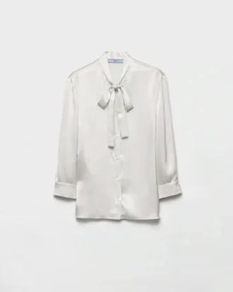 Camisa de crepé satinado