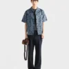 Camisa de golf de algodón estampada Camisa de golf de algodón estampada
