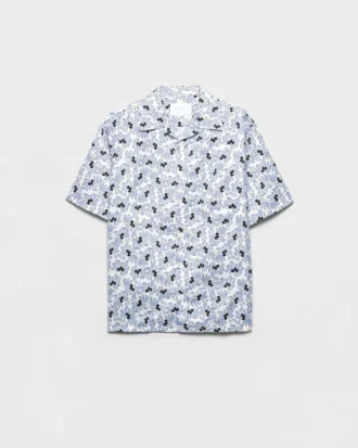 Camisa de golf estampada de mezcla de algodón Camisa de golf estampada de mezcla de algodón