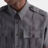 Camisa de manga corta de tejido técnico Camisa de manga corta de tejido técnico