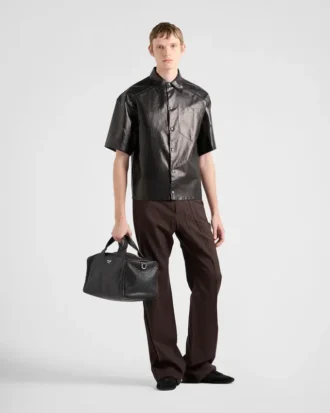 Camisa de napa y tejido
