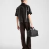 Camisa de napa y tejido