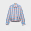 Camisa de popelín a cuadros Camisa de popelín a cuadros