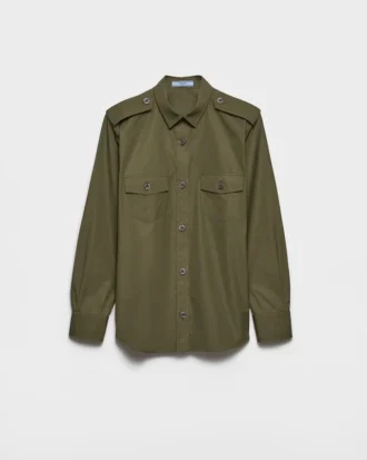 Camisa de popelín de algodón