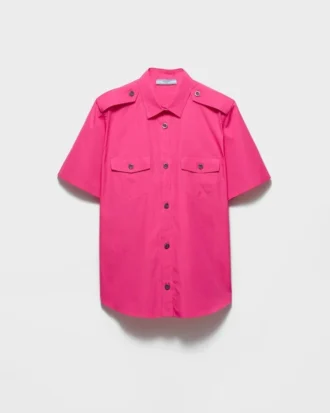 Camisa de popelín de algodón