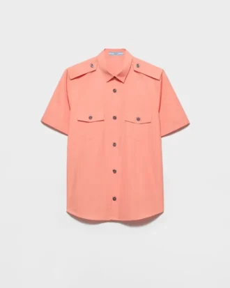 Camisa de popelín de algodón