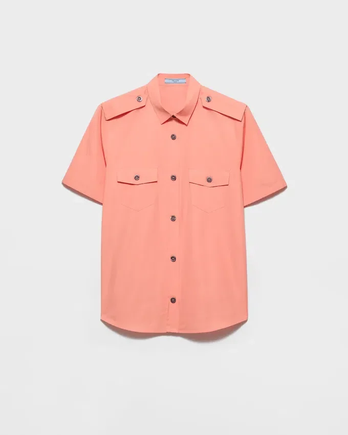 Camisa de popelín de algodón Camisa de popelín de algodón