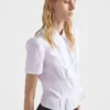 Camisa de popelín de manga corta Camisa de popelín de manga corta