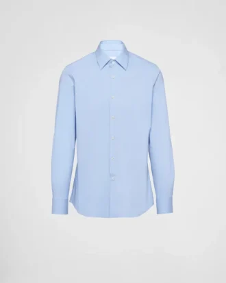 Camisa de popelín elástico