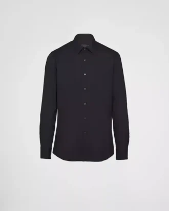 Camisa de popelín elástico