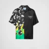 Camisa de sarga de seda Double Match Camisa de sarga de seda Double Match