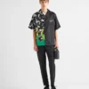 Camisa de sarga de seda Double Match Camisa de sarga de seda Double Match