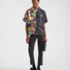 Camisa de sarga de seda Double Match Camisa de sarga de seda Double Match