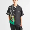 Camisa de sarga de seda Double Match Camisa de sarga de seda Double Match