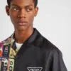 Camisa de sarga de seda Double Match Camisa de sarga de seda Double Match