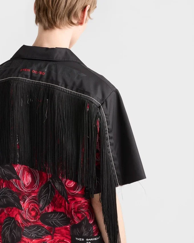 Camisa estampada Timecapsule con flecos Camisa estampada Timecapsule con flecos