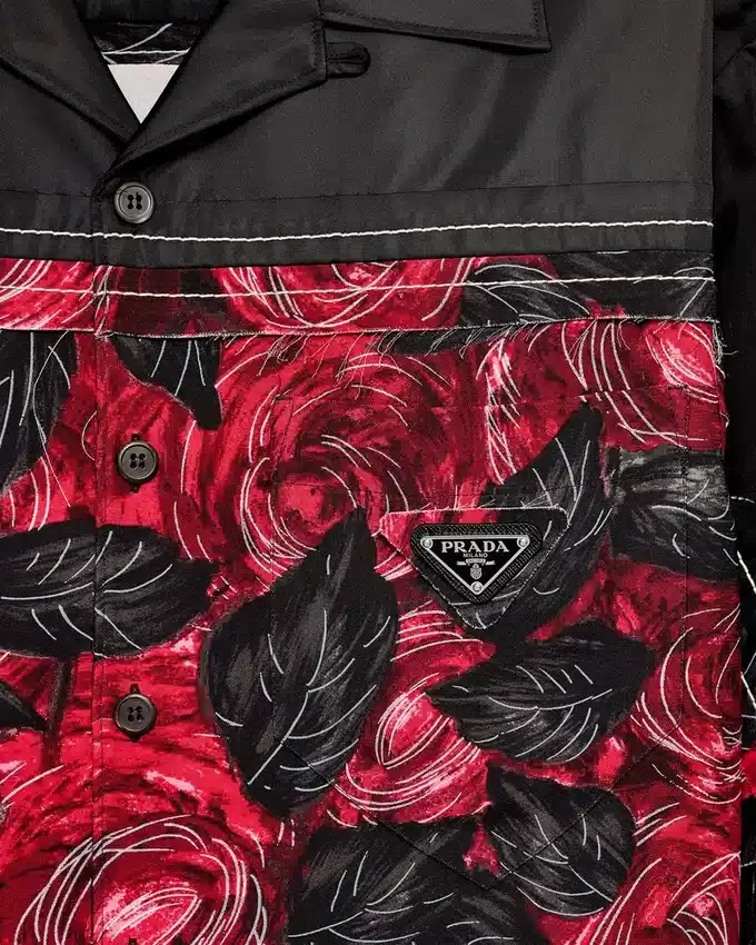 Camisa estampada Timecapsule con flecos Camisa estampada Timecapsule con flecos
