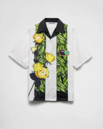 Camisa técnica de algodón estampada Timecapsule
