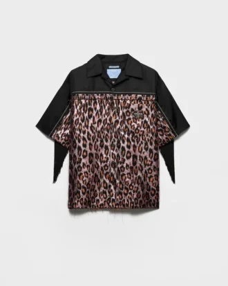 Camisa Timecapsule de mezcla de lana con flecos