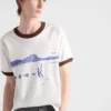 Camiseta de algodón estampada Camiseta de algodón estampada
