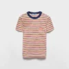 Camiseta de algodón Lisle a rayas Camiseta de algodón Lisle a rayas