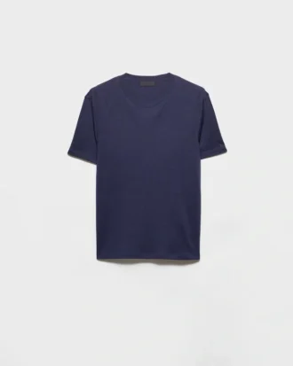 Camiseta de cachemira y seda