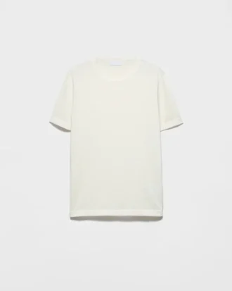 Camiseta de cachemira y seda