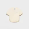 Camiseta de cuello redondo de felpa de algodón