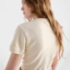 Camiseta de cuello redondo de felpa de algodón