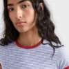 Camiseta de jersey a rayas Camiseta de jersey a rayas